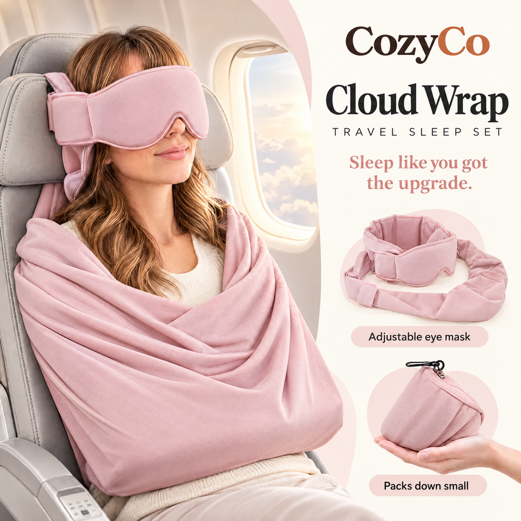 CozyCo Cloud Wrap Travel Sleep Set