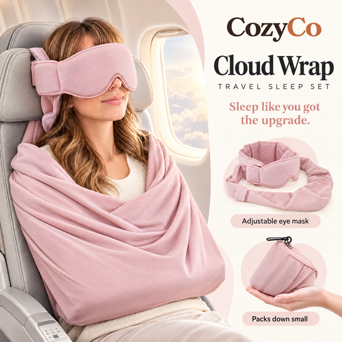 CozyCo Cloud Wrap Travel Sleep Set