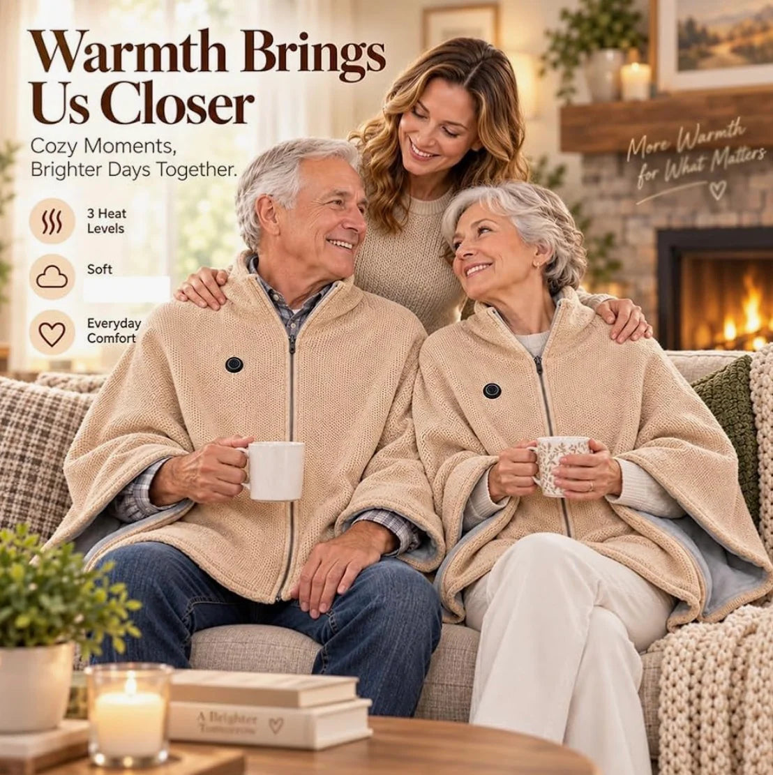 CozyWarmth Heated Shawl Wrap