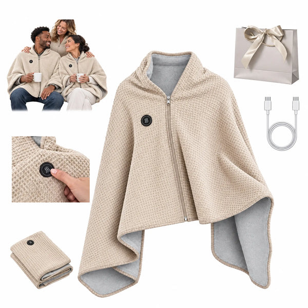 CozyWarmth Heated Shawl Wrap